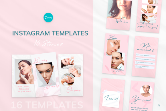 Beauty Instagram Story Canva Templates