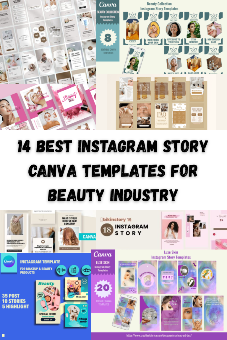 14 best Instagram Story Canva Templates for beauty industry