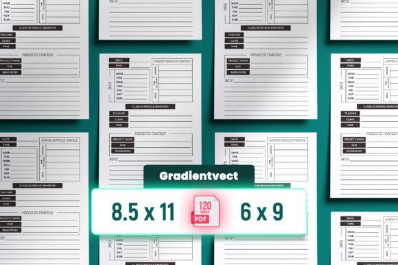 kdp student planner canva templates