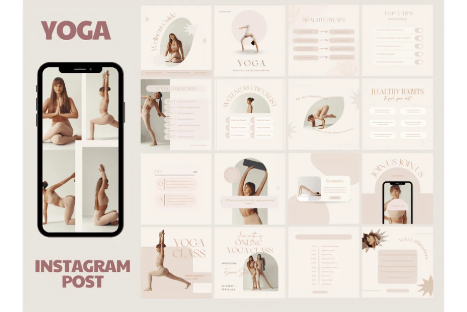 instagram canva post templates - Modern Business Instagram Canva Post Templates