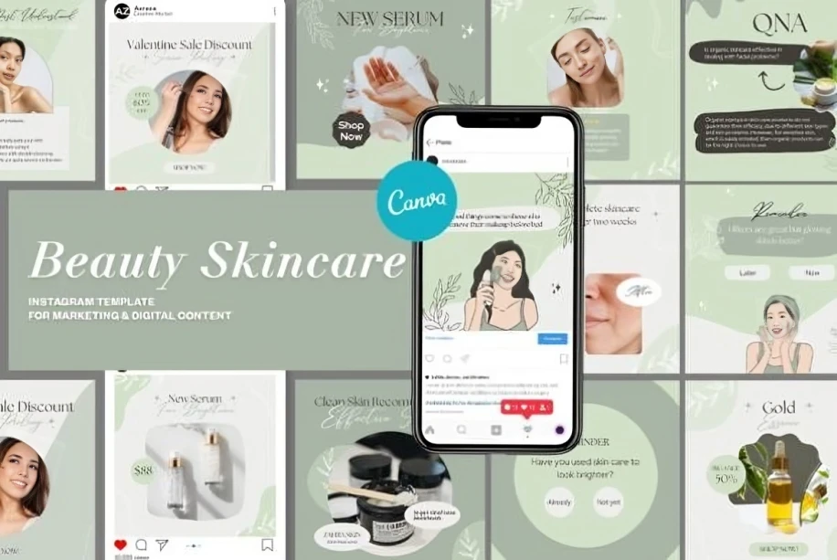 instagram canva post templates - Seasonal Instagram Canva Post Templates