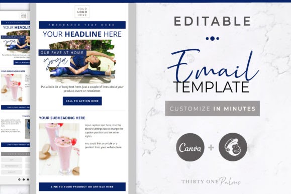 canva email templates