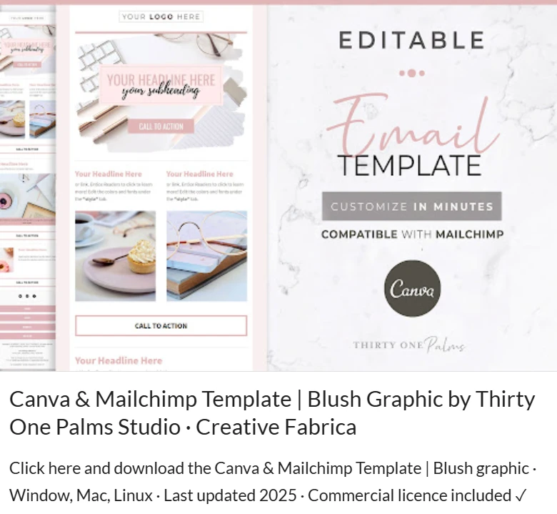 canva email templates - Editable Email Templates Pack