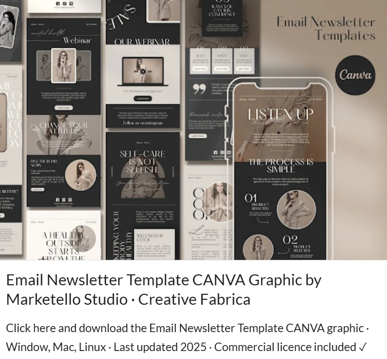 canva email templates - Email Marketing Set