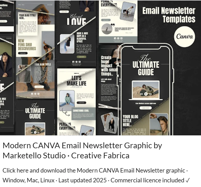 canva email templates - Email Newsletter