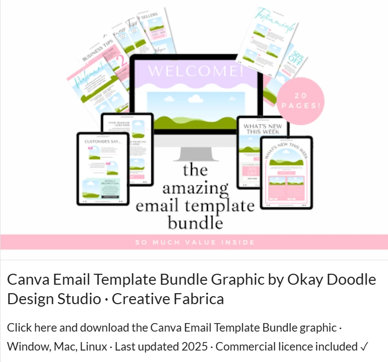 canva email templates - Holiday Email
