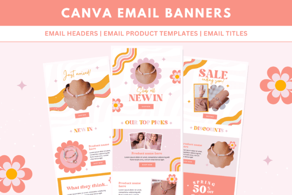 canva email templates - Peach Email