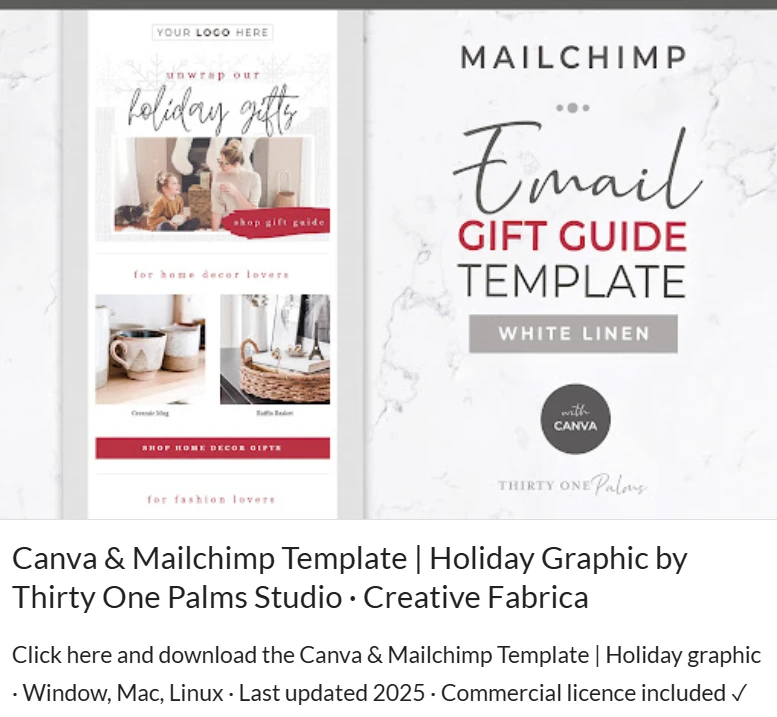 canva email templates - Rustic Email