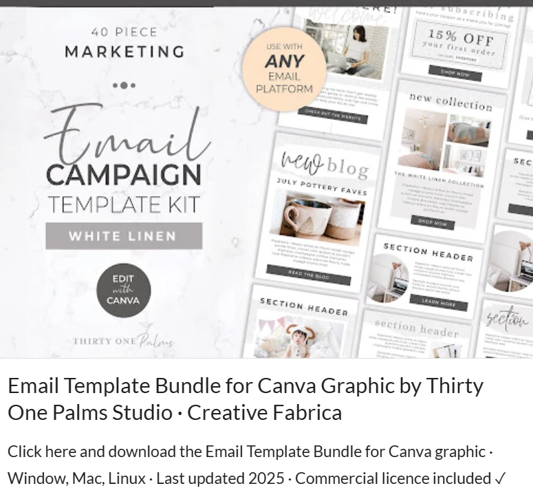 canva email templates - Video Email