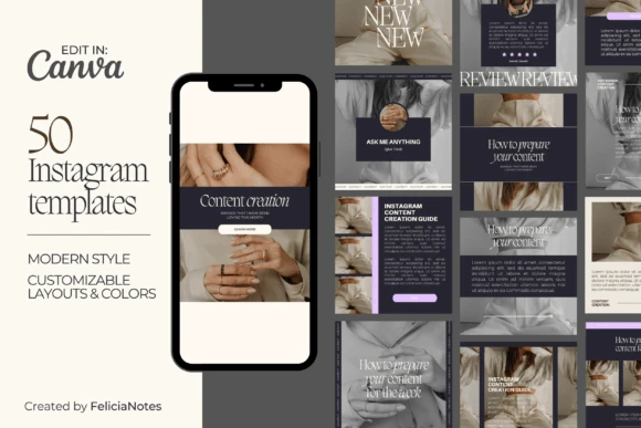 canva instagram post templates - Instagram Template Bundle — Linen