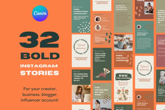 canva instagram stories - Coffee Shop Instagram Stories for Canva