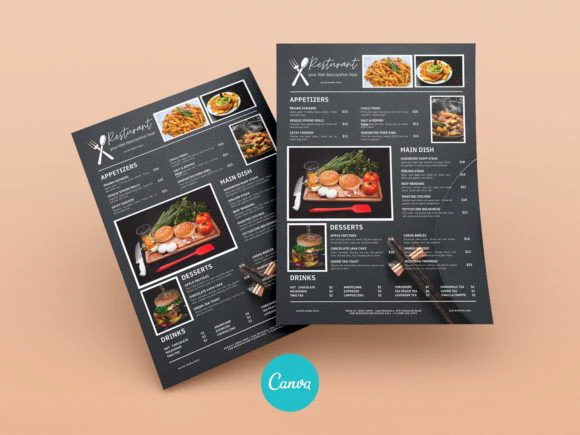 canva menu templates
