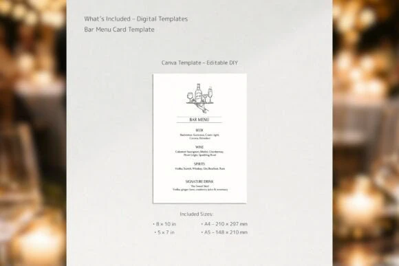 canva menu templates - 8-Page Food Menu Canva Template