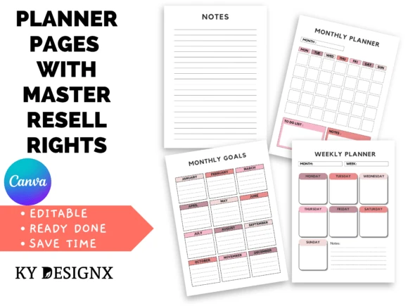 canva planner templates - Stay Organized Printable Planner