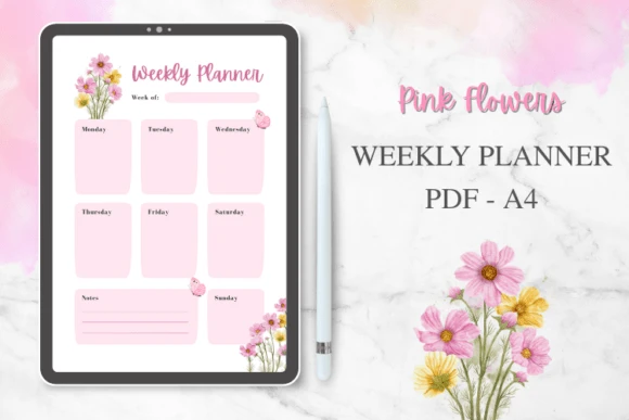 canva planner templates - Weekly Planner Printable PDF Template