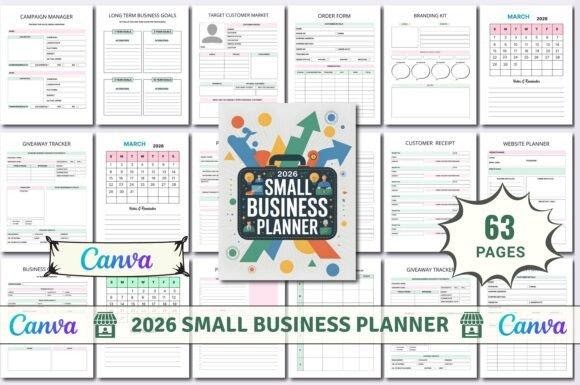 canva small business planner - All In One Business Organizer Bundle