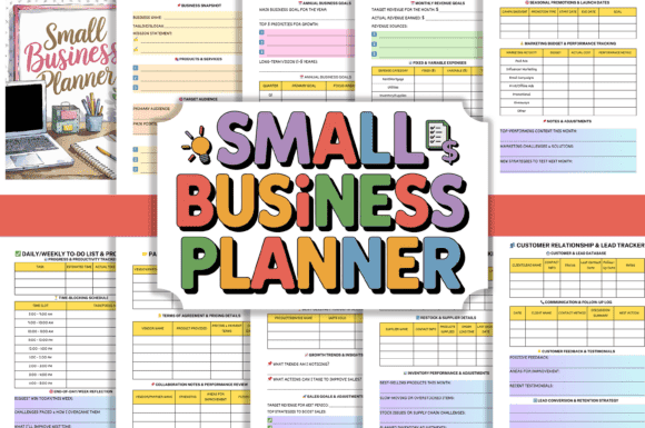 canva small business planner - Editable 2026 Small Business Planner