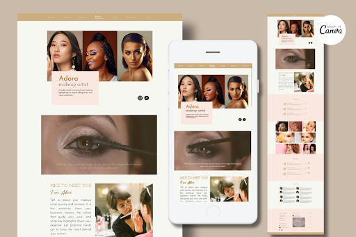 canva website templates - Cookies Website Template