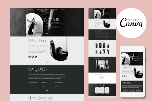 canva website templates - Portfolio Website Template — canva website templates
