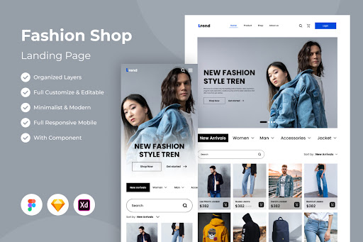 canva website templates - Sabah IT Solution Landing Page