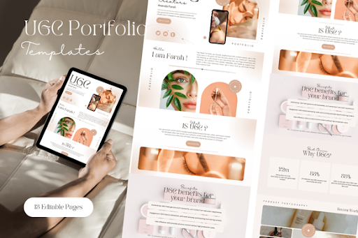 canva website templates - UGC Portfolio Template — canva website templates