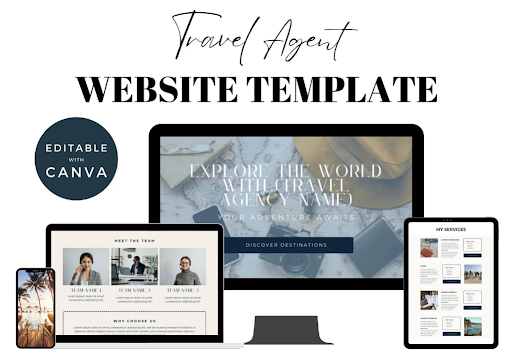 canva website templates - Website Template 10