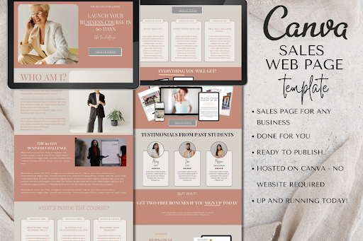 canva website templates - Website Template 11 — canva website templates