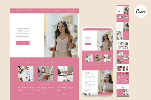 canva website templates - Website Template 5 — canva website templates