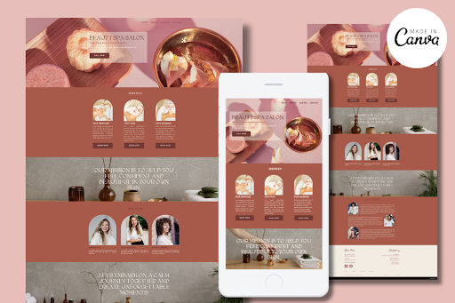 canva website templates - Website Template 8