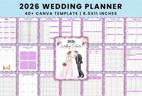 canva wedding planner - Wedding Planner For Canva Kdp