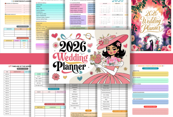 canva wedding planner - Wedding Planner Journal