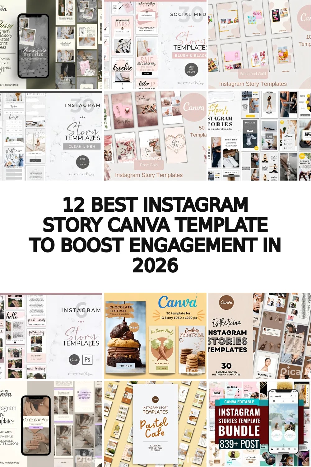 instagram story canva template