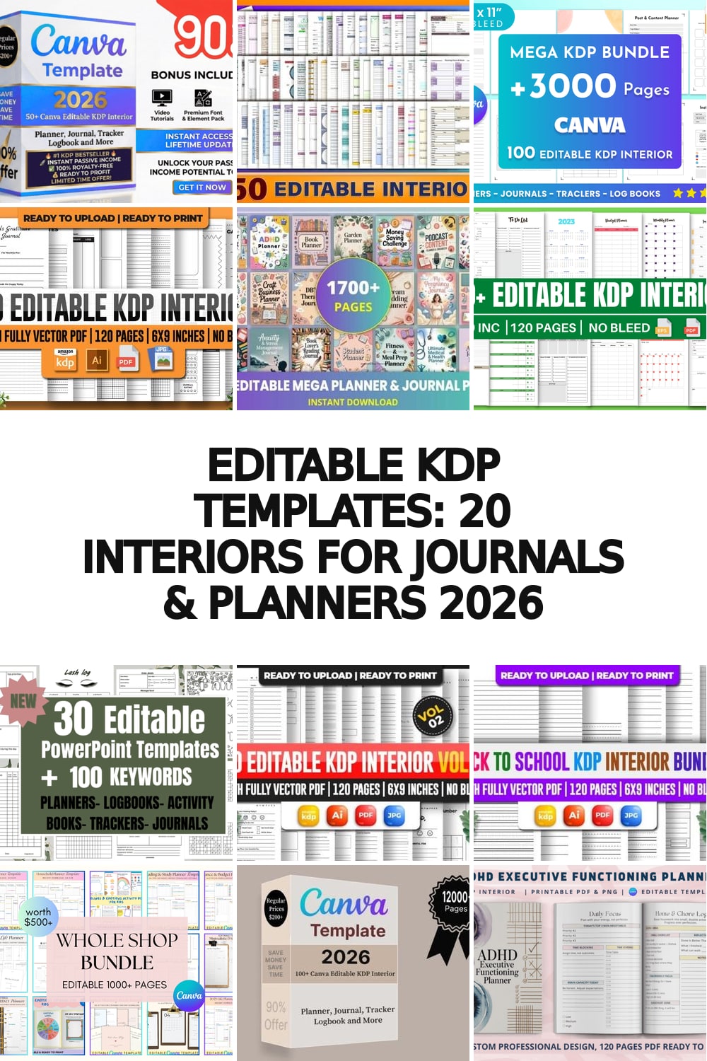 editable kdp templates