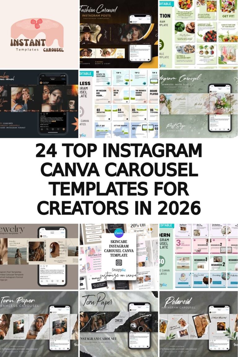 instagram canva carousel templates