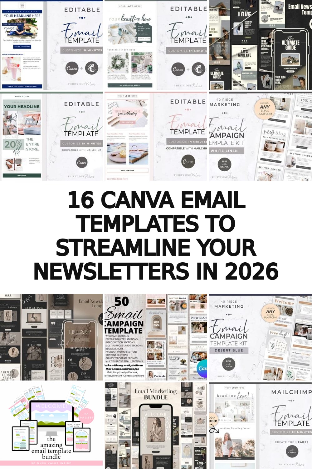 canva email templates