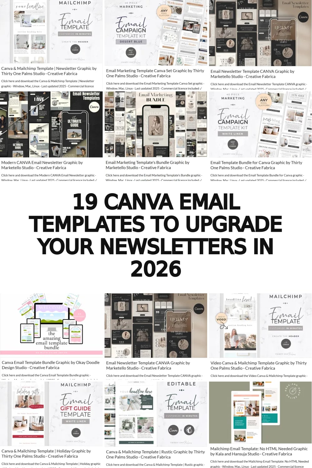 canva email templates