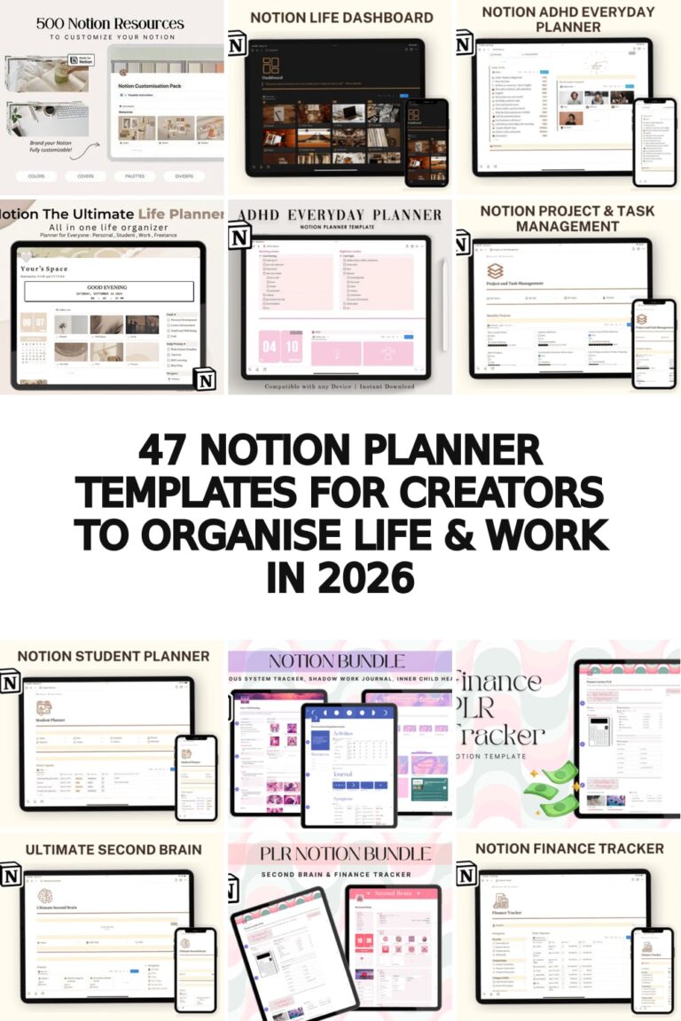 notion planner templates