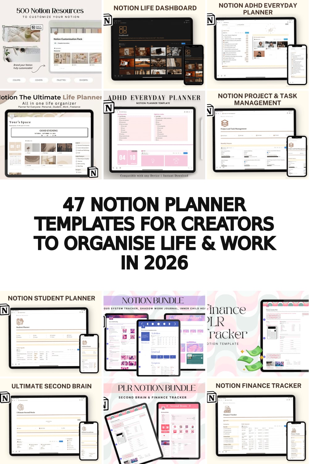 notion planner templates