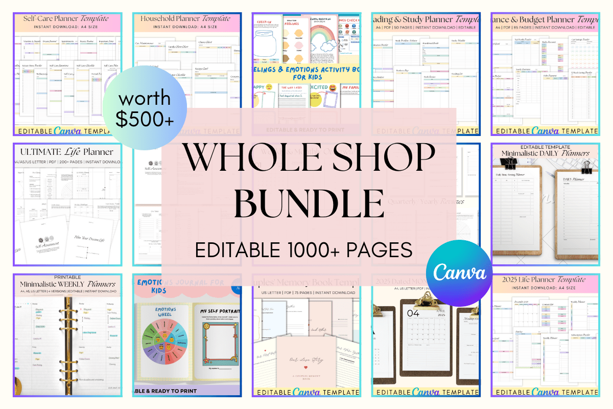 editable kdp templates - Editable Bundle