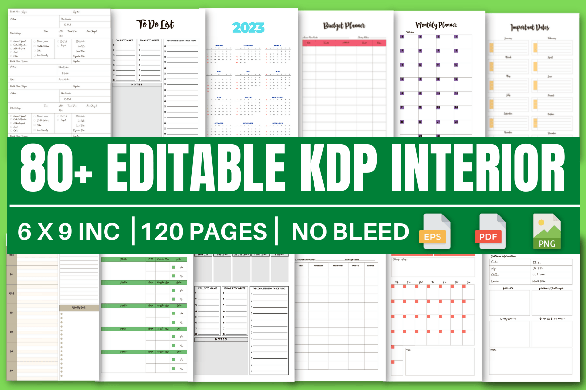 editable kdp templates - Editable Interior Templates Kdp Bundle 7