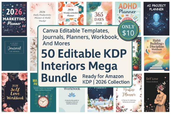 editable kdp templates - Editable Kdp Interiors Mega Bundle