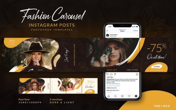 instagram carousel templates - Nutrition Instagram Templates