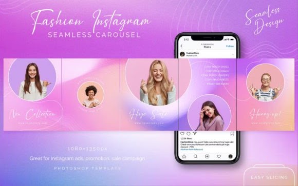 instagram carousel templates - Step