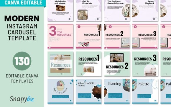 instagram carousel templates - Torn Paper Instagram Carousel