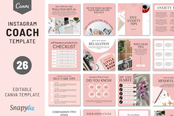 instagram feed templates - Instagram Feed Post Template Set