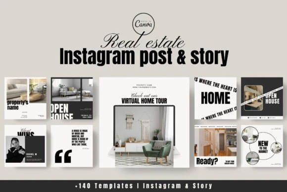 instagram feed templates - Instagram Feed Post Templates Bundle