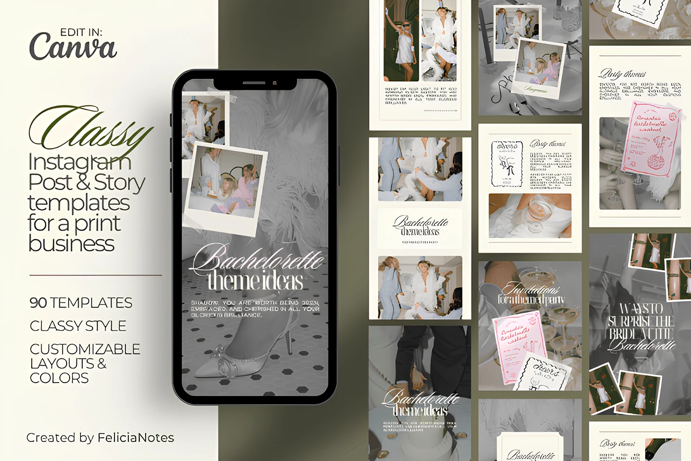 instagram story canva template