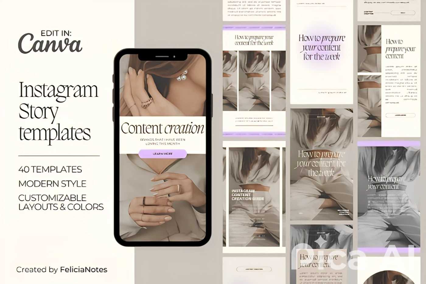 instagram story canva template - Esthetician Canva Story Template