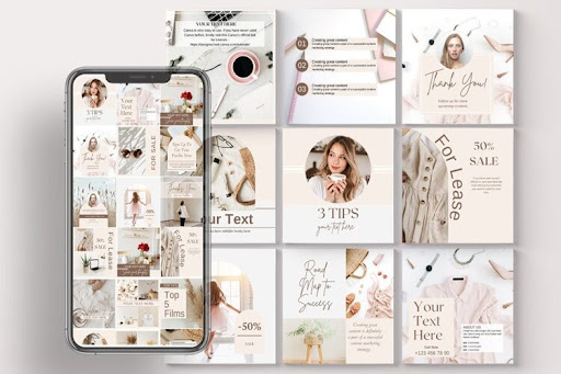 instagram templates - Skin Care Social Media Templates - IG