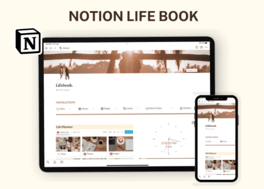 notion planner templates - Notion Life Planner 4